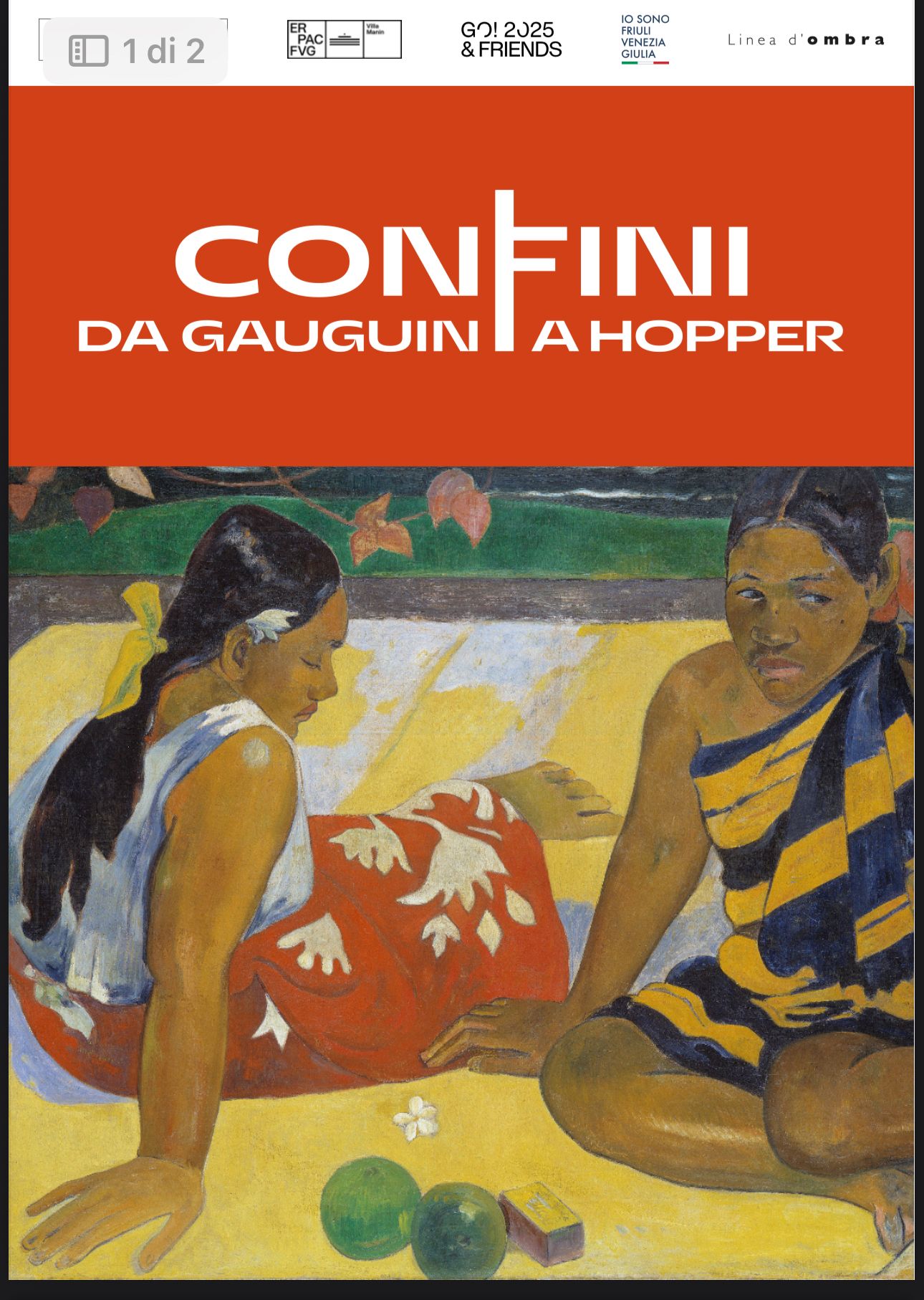 Locandina della mostra Confini